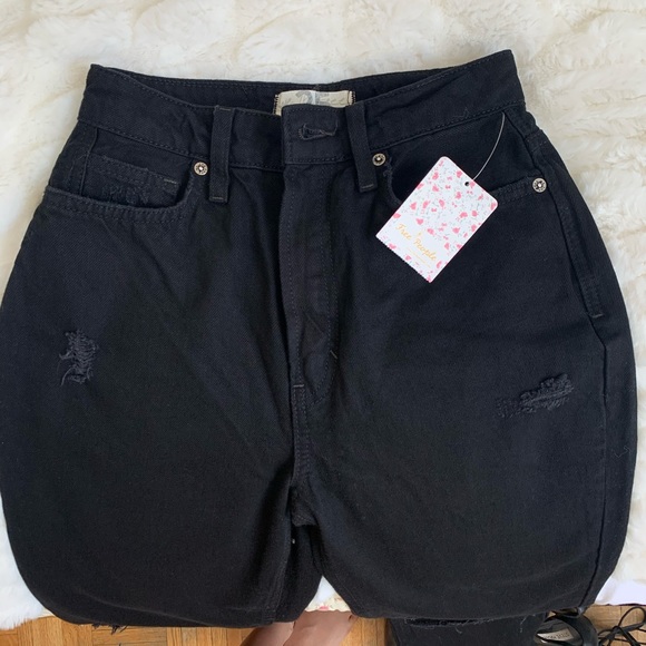 *SOLD* Free People Black Denim - Picture 6 of 6